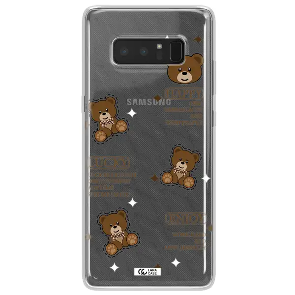 A Collection Of Teddy Bears Samsung Note 8 Clear Tpu Case