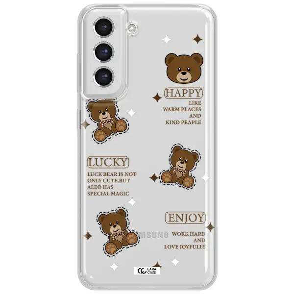 A Collection Of Teddy Bears Samsung S21 Fe Clear Tpu Case