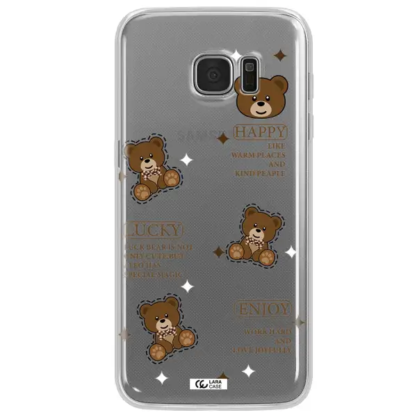 A Collection Of Teddy Bears Samsung S7 Edge Clear Tpu Case