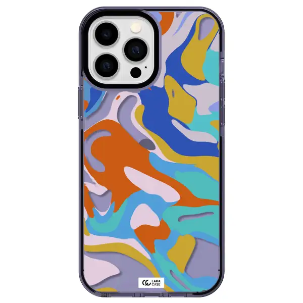 a colorful background with different colors Apple iPhone 13 Pro Max impact Lilac Case