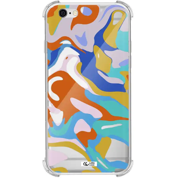 a colorful background with different colors Apple iPhone 6 Clear PC Case