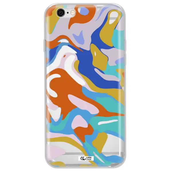 A Colorful Background With Different Colors Apple Iphone 6 Clear Tpu Case
