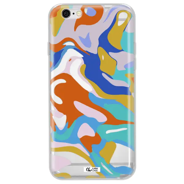 A Colorful Background With Different Colors Apple Iphone 6 Plus Clear Tpu Case