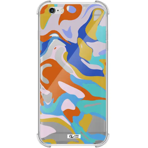 a colorful background with different colors Apple iPhone 6S Clear PC Case