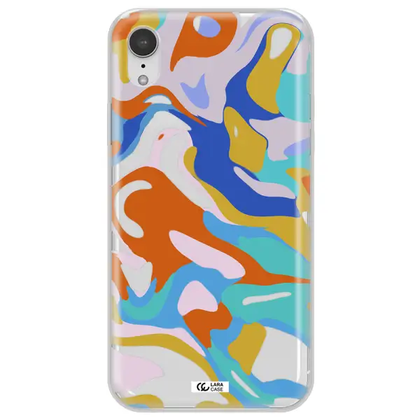 A Colorful Background With Different Colors Apple Iphone Xr Clear Tpu Case
