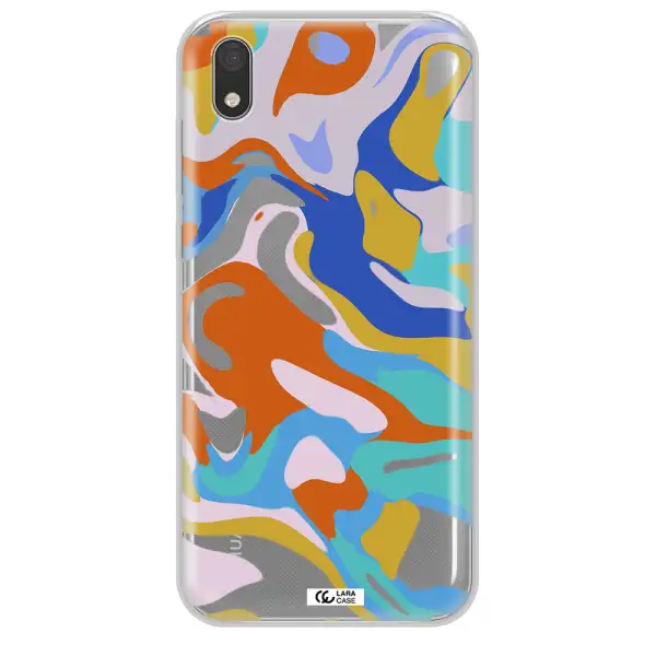 A Colorful Background With Different Colors Huawei Honor 8S Clear Tpu Case