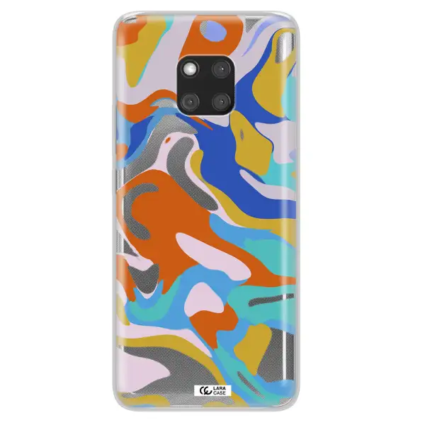 A Colorful Background With Different Colors Huawei Mate 20 Pro Clear Tpu Case