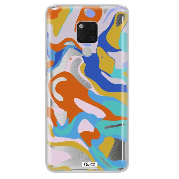 A Colorful Background With Different Colors Huawei Mate 20X Clear Tpu Case