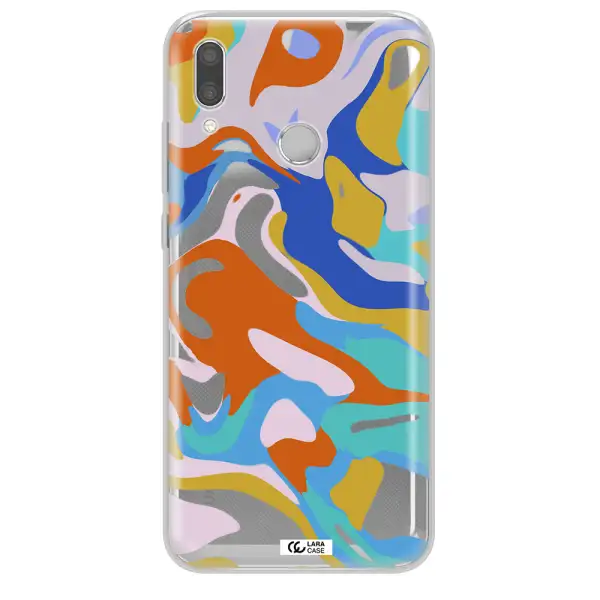 A Colorful Background With Different Colors Huawei P Smart 2019 Clear Tpu Case