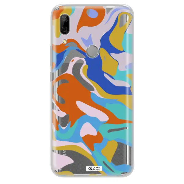 A Colorful Background With Different Colors Huawei P Smart Z Clear Tpu Case