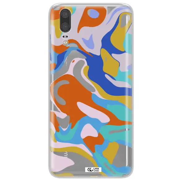 A Colorful Background With Different Colors Huawei P20 Clear Tpu Case