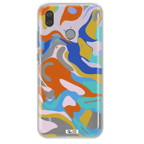 A Colorful Background With Different Colors Huawei P20 Lite Clear Tpu Case