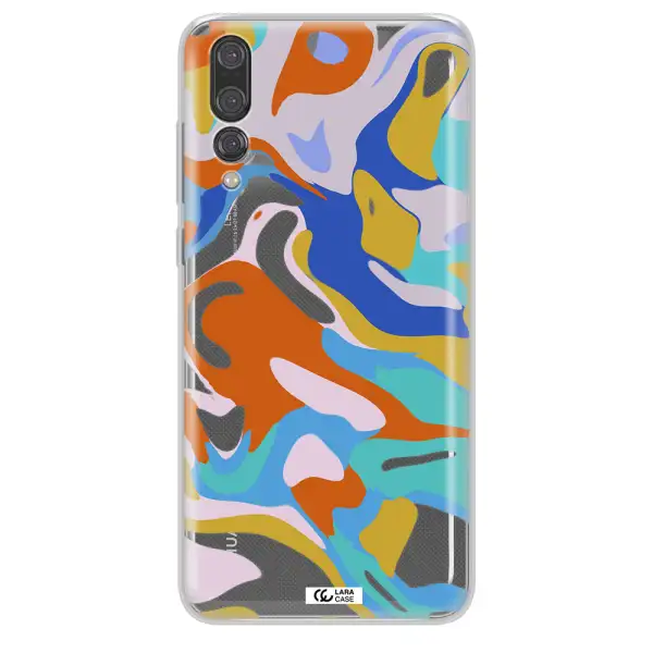A Colorful Background With Different Colors Huawei P20 Pro Clear Tpu Case