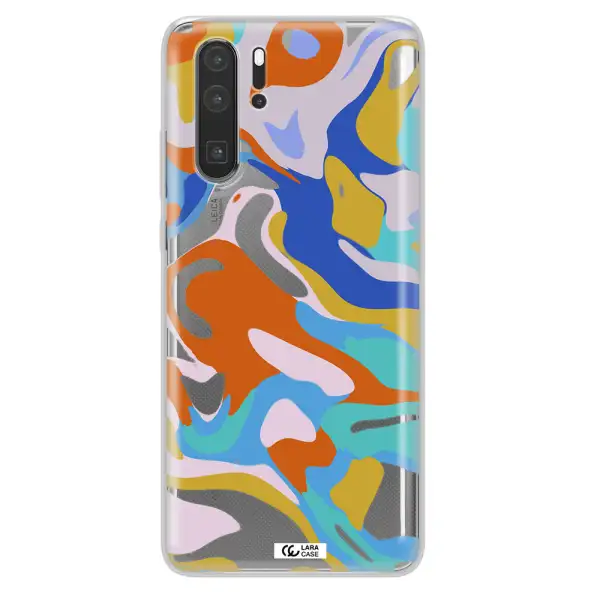 A Colorful Background With Different Colors Huawei P30 Pro Clear Tpu Case