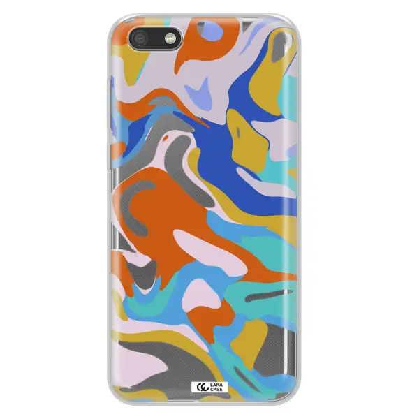 A Colorful Background With Different Colors Huawei Y5 2018 Clear Tpu Case