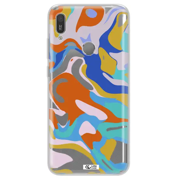 A Colorful Background With Different Colors Huawei Y6 2019 Clear Tpu Case