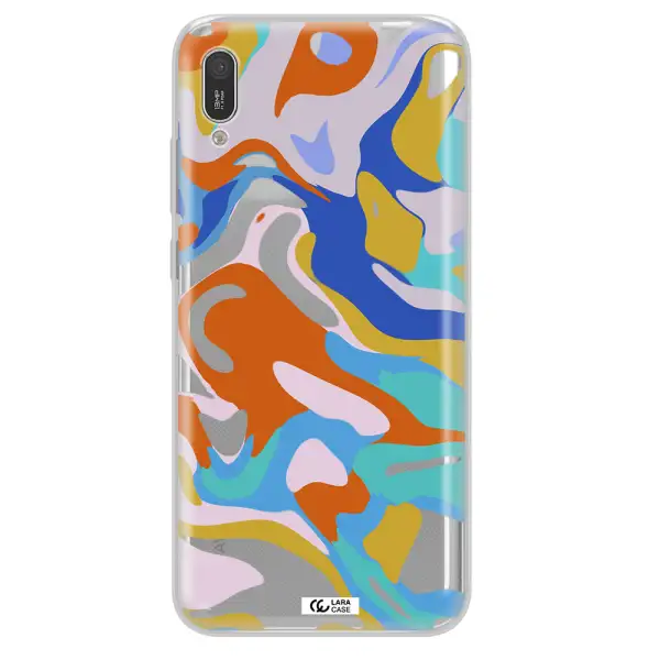 A Colorful Background With Different Colors Huawei Y6 Pro 2019 Clear Tpu Case