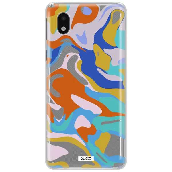 A Colorful Background With Different Colors Samsung A01 Core Clear Tpu Case