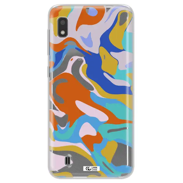 A Colorful Background With Different Colors Samsung A10 Clear Tpu Case