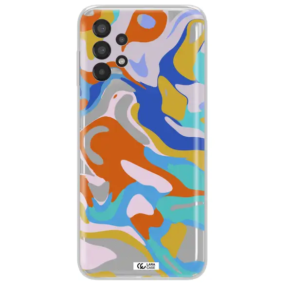 A Colorful Background With Different Colors Samsung A13 Clear Tpu Case
