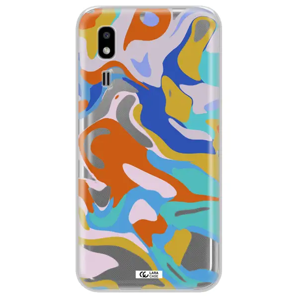 A Colorful Background With Different Colors Samsung A2 Core Clear Tpu Case