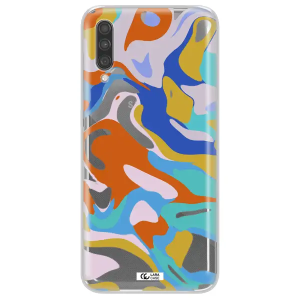 A Colorful Background With Different Colors Samsung A30S Clear Tpu Case