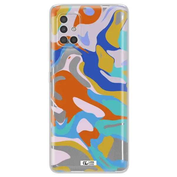 A Colorful Background With Different Colors Samsung A40S Clear Tpu Case