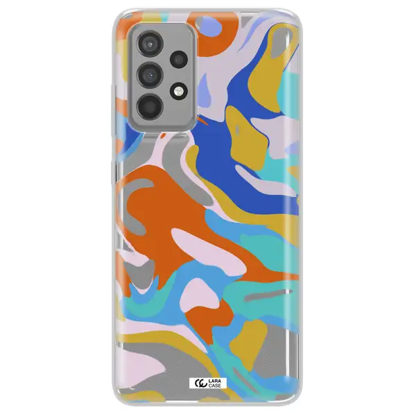 A Colorful Background With Different Colors Samsung A52 Clear Tpu Case