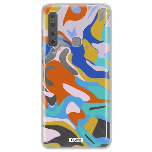 A Colorful Background With Different Colors Samsung A9 2018 Clear Tpu Case
