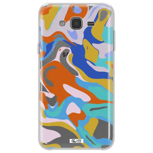 A Colorful Background With Different Colors Samsung J7 Clear Tpu Case