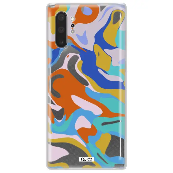 A Colorful Background With Different Colors Samsung Note 10 Plus Clear Tpu Case