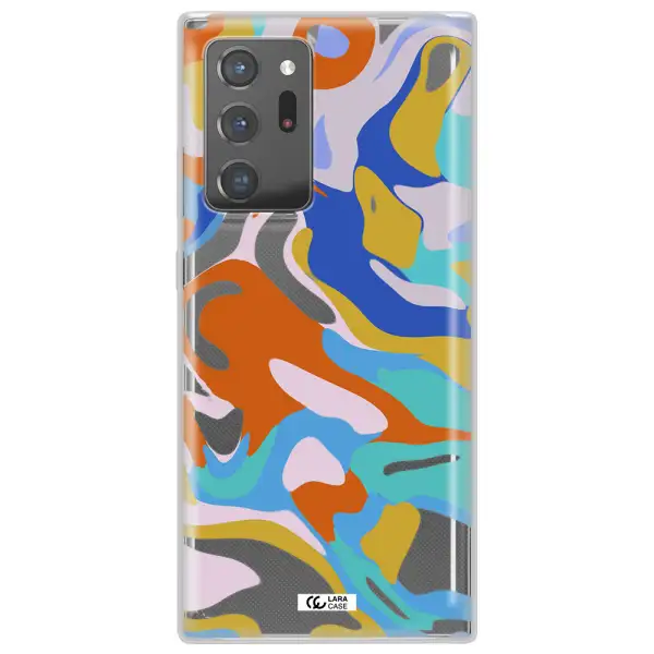 A Colorful Background With Different Colors Samsung Note 20 Ultra Clear Tpu Case