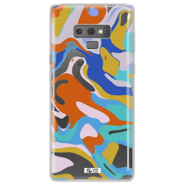 A Colorful Background With Different Colors Samsung Note 9 Clear Tpu Case