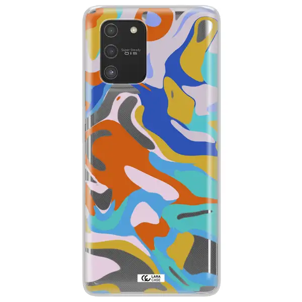 A Colorful Background With Different Colors Samsung S10 Lite Clear Tpu Case