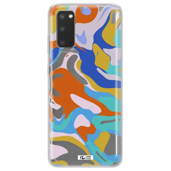 A Colorful Background With Different Colors Samsung S20 Clear Tpu Case
