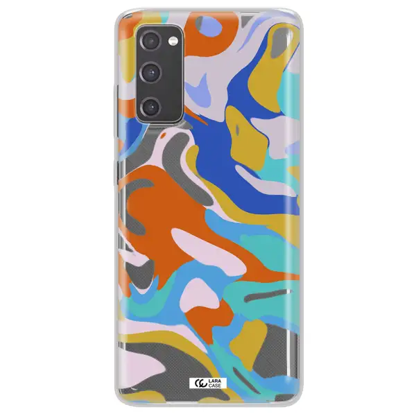 A Colorful Background With Different Colors Samsung S20 Fe Clear Tpu Case