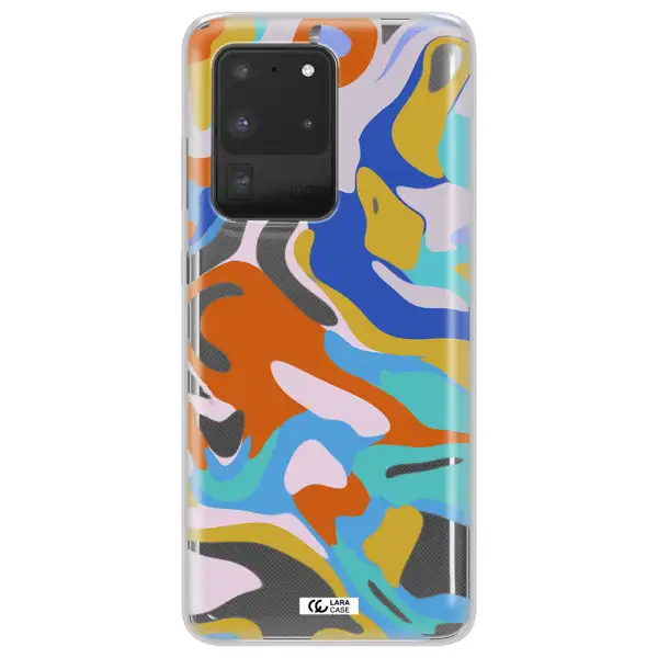 A Colorful Background With Different Colors Samsung S20 Ultra Clear Tpu Case