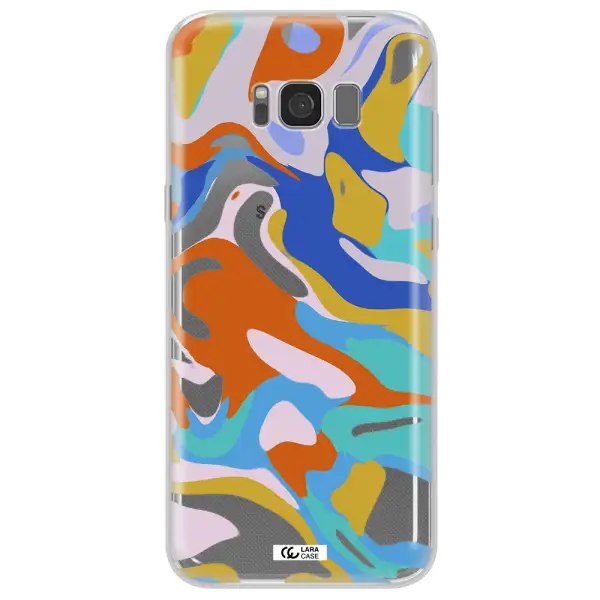 A Colorful Background With Different Colors Samsung S8 Plus Clear Tpu Case