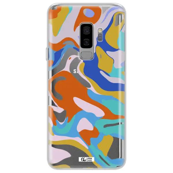 A Colorful Background With Different Colors Samsung S9 Plus Clear Tpu Case