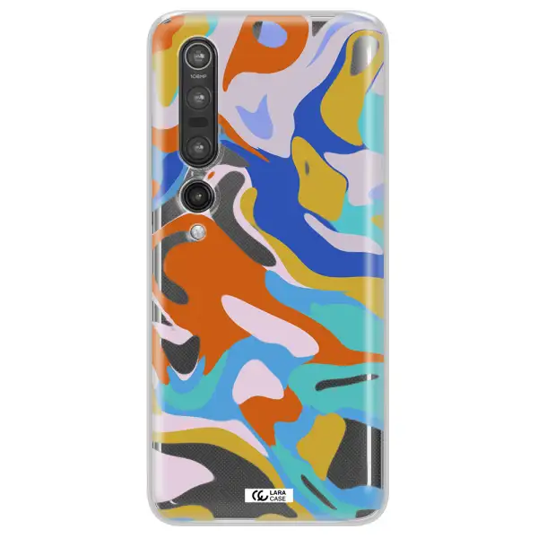 A Colorful Background With Different Colors Xiaomi Mi 10 Pro Clear Tpu Case