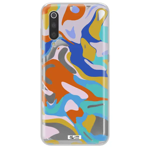 A Colorful Background With Different Colors Xiaomi Mi 9 Clear Tpu Case
