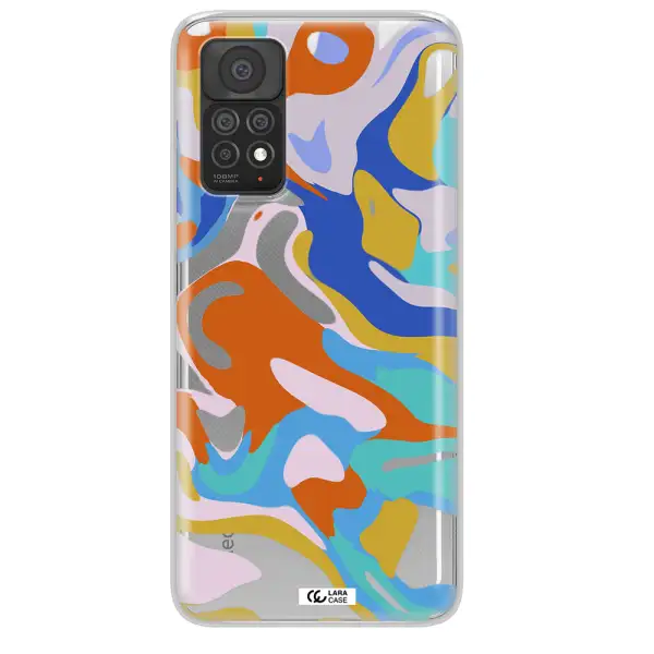 A Colorful Background With Different Colors Xiaomi Note 11 Pro Clear Tpu Case