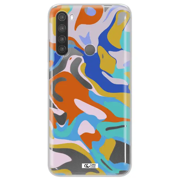 A Colorful Background With Different Colors Xiaomi Note 8 Clear Tpu Case