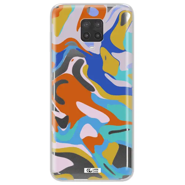 A Colorful Background With Different Colors Xiaomi Note 9 Pro Clear Tpu Case