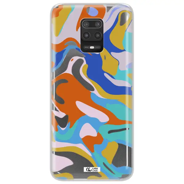 A Colorful Background With Different Colors Xiaomi Note 9S Clear Tpu Case