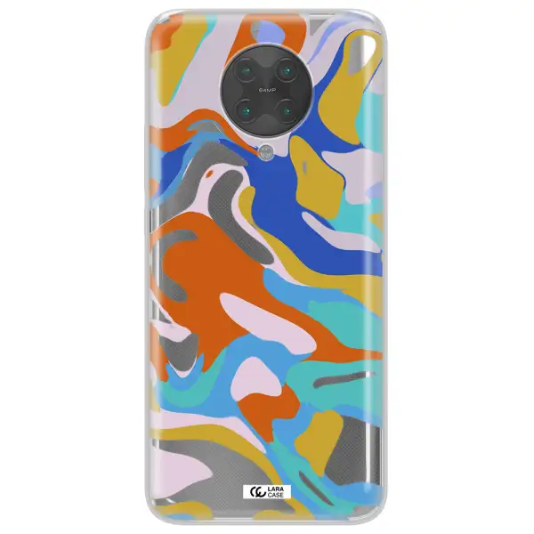 A Colorful Background With Different Colors Xiaomi Poco F2 Pro Clear Tpu Case