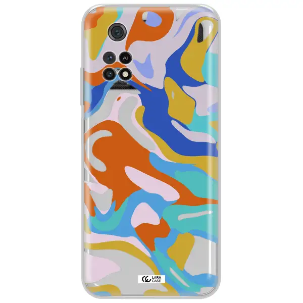 A Colorful Background With Different Colors Xiaomi Poco M4 Pro 4G Clear Tpu Case