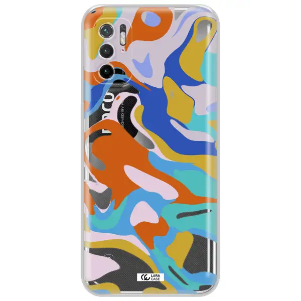 A Colorful Background With Different Colors Xiaomi Poco M4 Pro 5G Clear Tpu Case