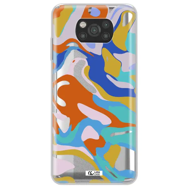 A Colorful Background With Different Colors Xiaomi Poco X3 Clear Tpu Case