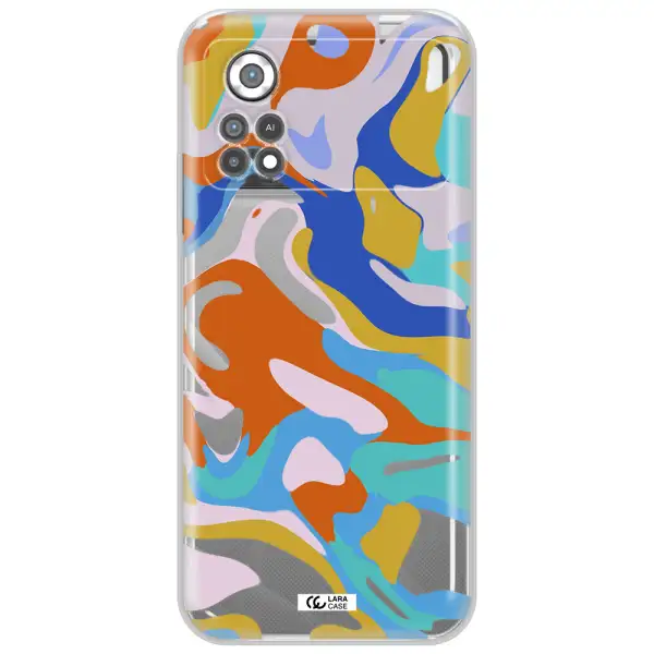 A Colorful Background With Different Colors Xiaomi Poco X4 Pro Clear Tpu Case